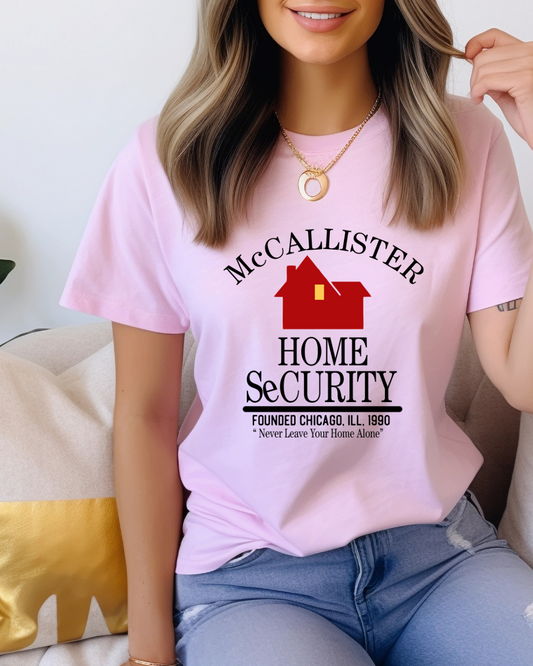 Home Alone- McCallister Home Security Christmas Adult Tee