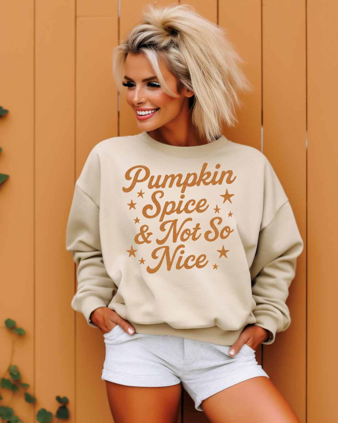 Pumpkin Spice Adult Graphic Crewneck Pullover