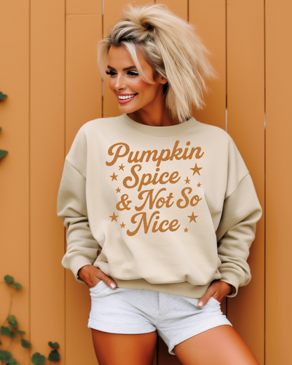 Pumpkin Spice Adult Graphic Crewneck Pullover