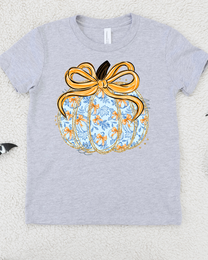 Coquette Preppy Pumpkin Youth Graphic Tee