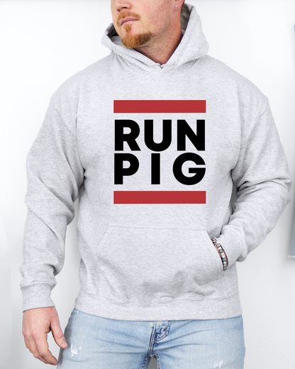 RUN PIG Adult Graphic Hoodie