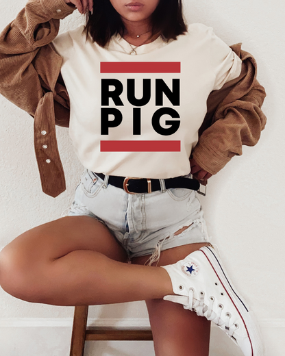 Run PIG Arkansas Adult Graphic T-Shirt