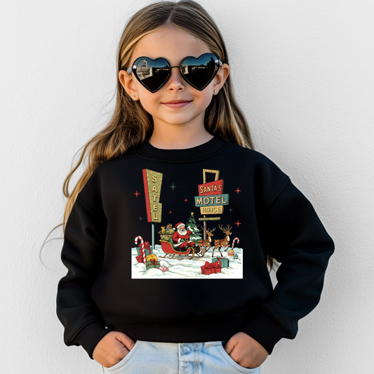 Santa's Christmas Motel Toddler Graphic Sweatshirt