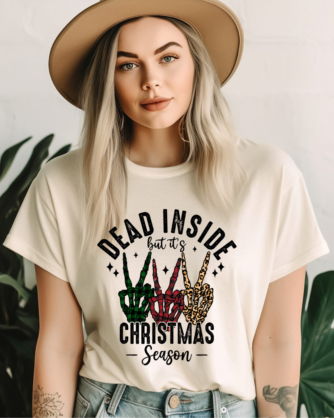 Dead Inside Christmas Adult Tee