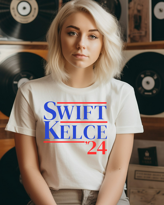 Swift Kelce 2024 Presidential Election Candidate Adult Tee