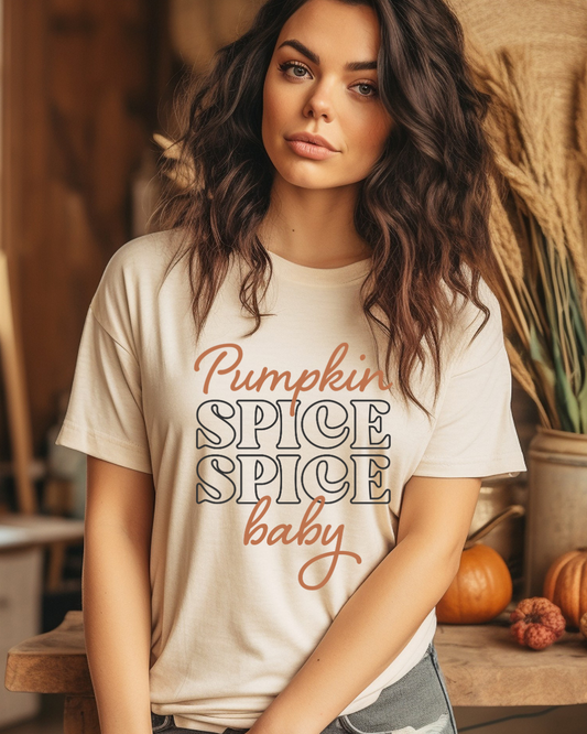 Pumpkin Spice Spice Baby Fall Adult Tee
