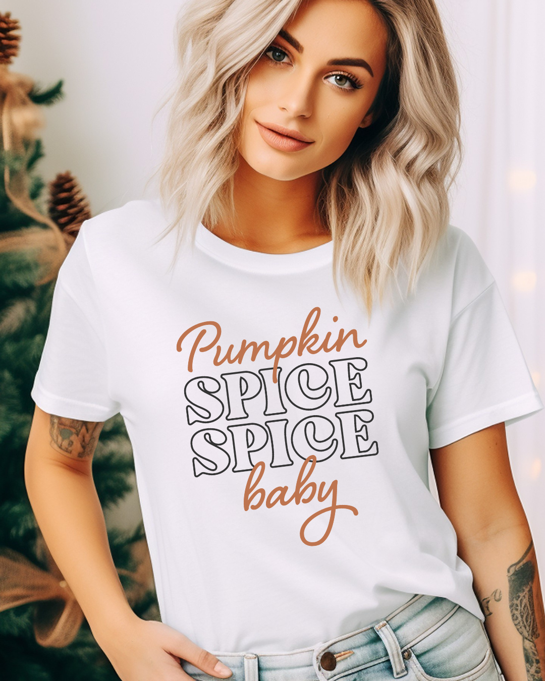 Pumpkin Spice Spice Baby Fall Adult Tee