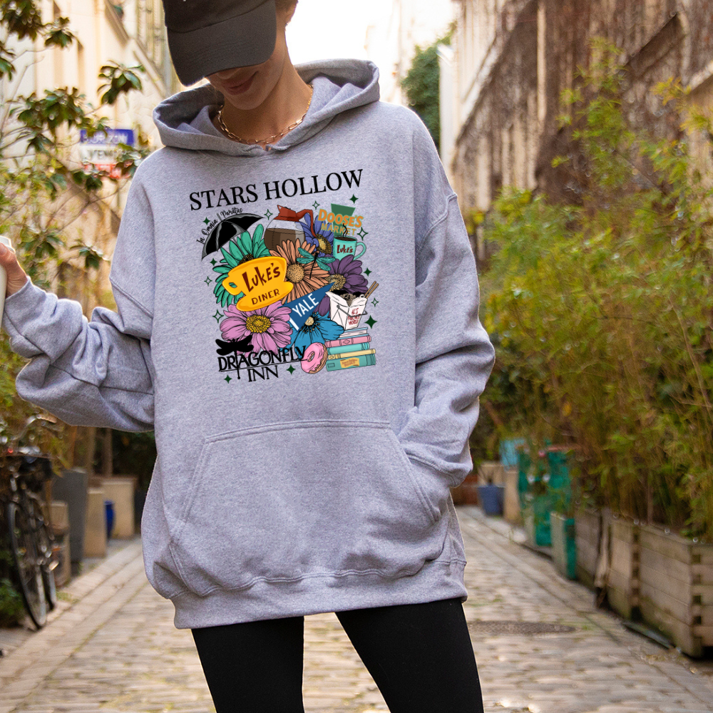 Stars Hollow Gilmore Girls Adult Graphic Hoodie