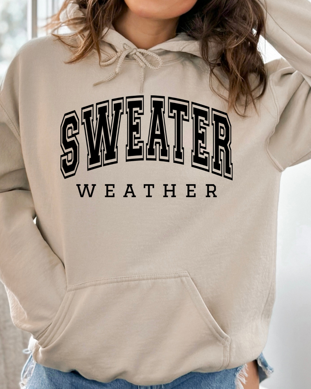 Sweater Weather Adult Graphic Hoodie