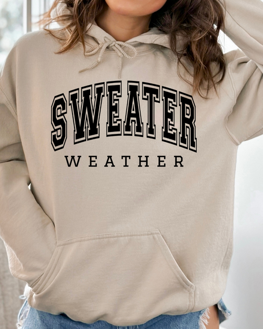 Sweater Weather Adult Graphic Hoodie