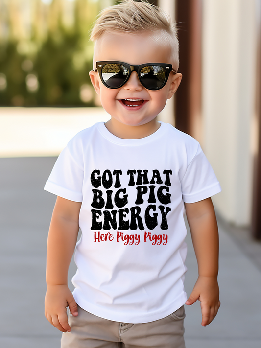 Big Pig Energy Arkansas Toddler Graphic Tee