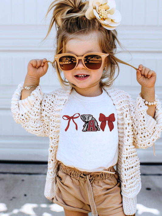Alabama Bows Toddler Graphic Tee