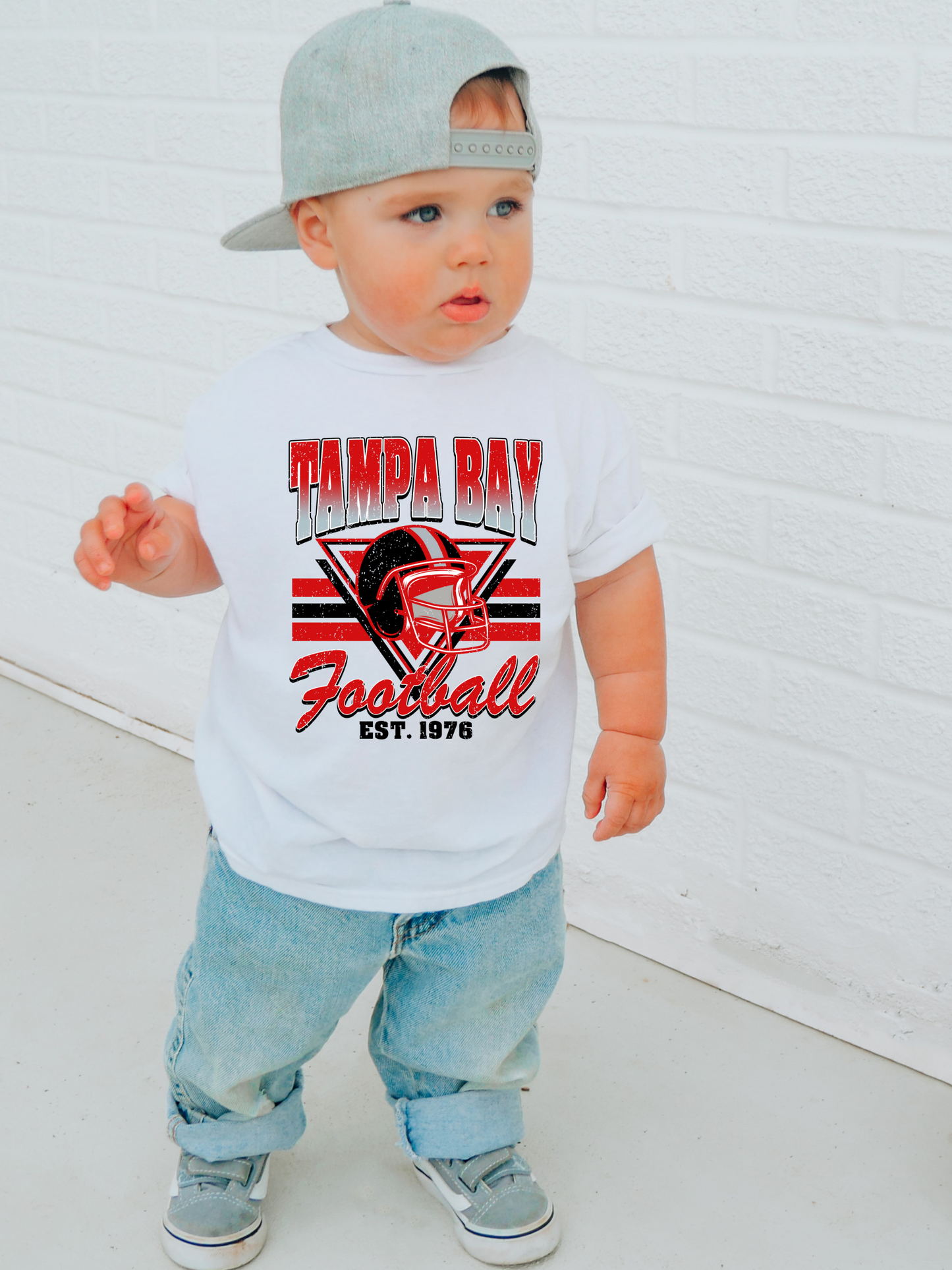 Vintage Tampa Bay Football Toddler Graphic Tee