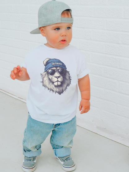 Detroit Lions Beanie Toddler Graphic Tee