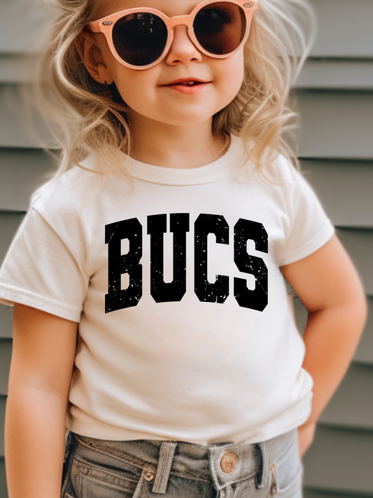 Bucs Varsity Distressed Toddler Graphic Tee