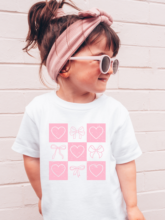 Retro Valentines Coquette Toddler Graphic Tee