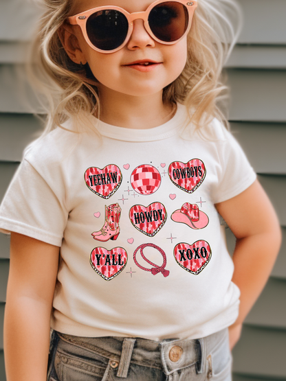 Howdy Valentines Toddler Graphic Tee