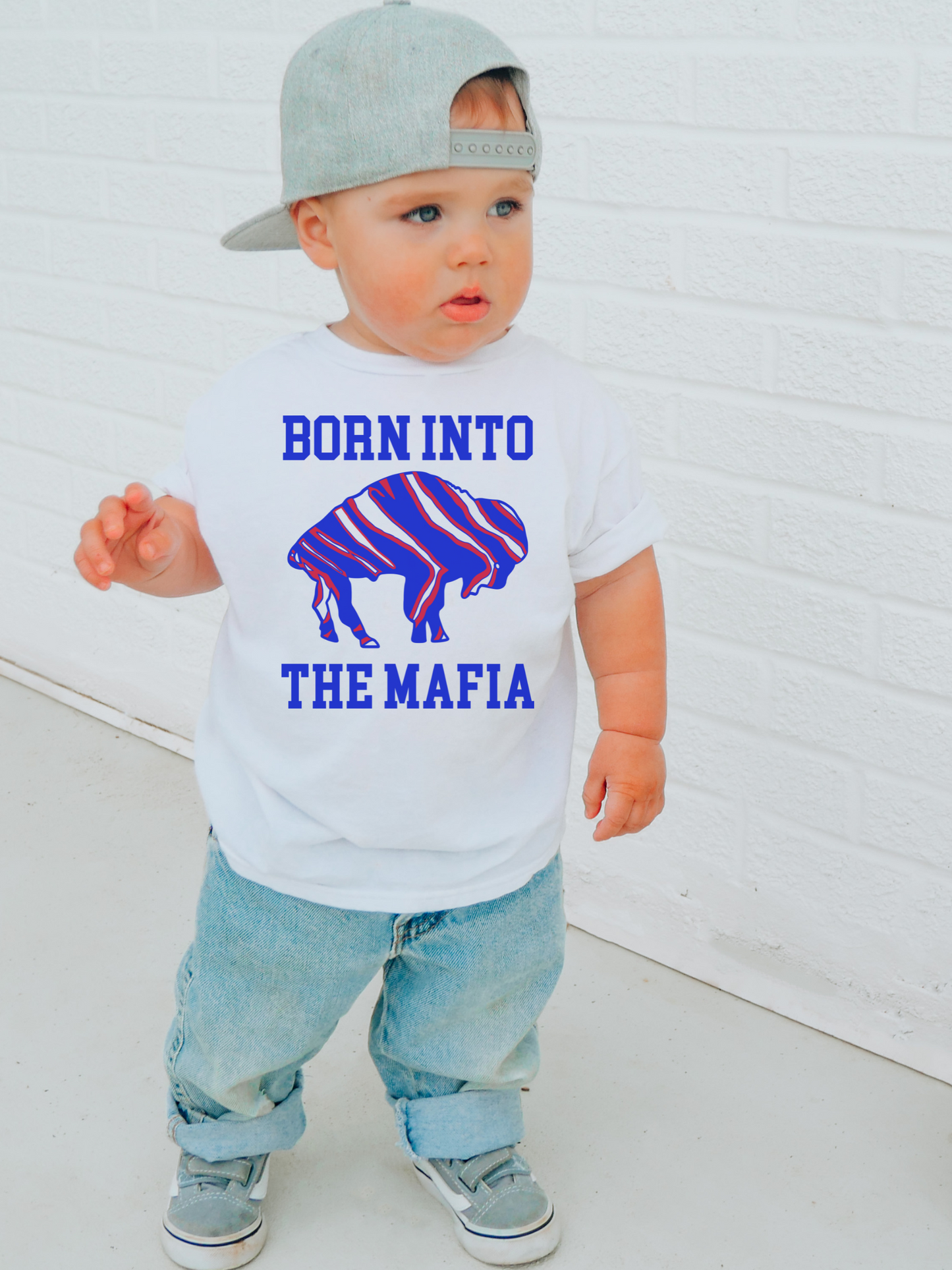 Born Into The Mafia Bills Toddler Graphic Tee