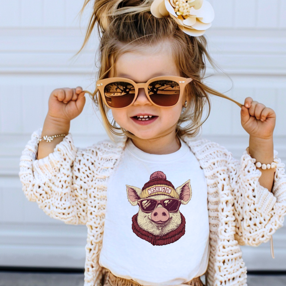 Washington Commanders Beanie Toddler Graphic Tee