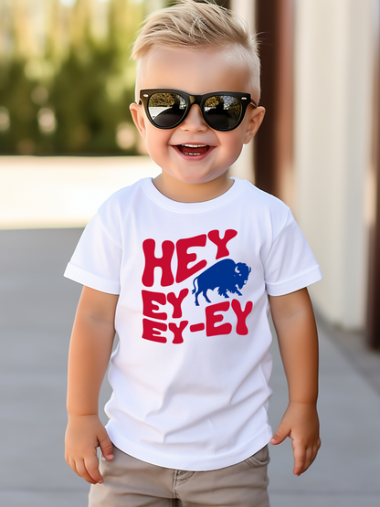 Hey Ey Ey Ey Buffalo Bills Toddler Graphic Tee