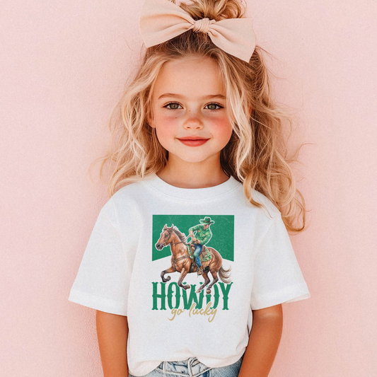 Howdy Go Lucky Cowboy Toddler Graphic Tee