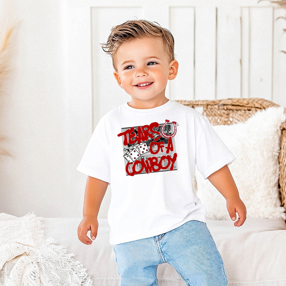 Tears Of A Cowboy Western Toddler Graphic Tee