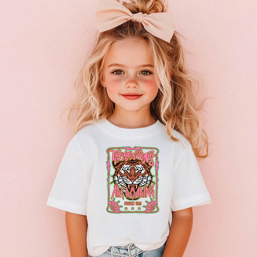 The Heavens Are Roaring Christian Toddler Graphic Tee