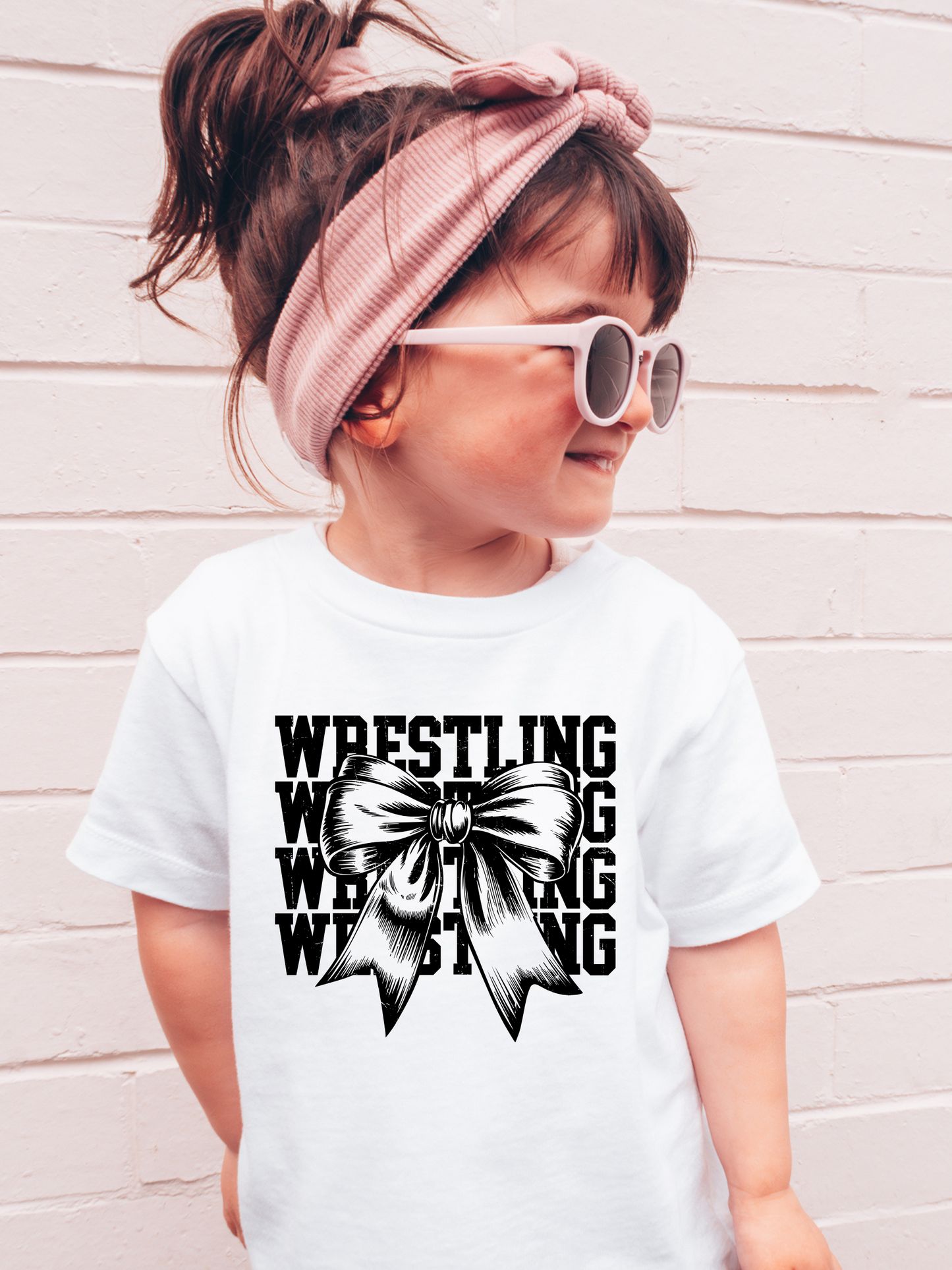 Wrestling Bow Toddler Graphic Tee