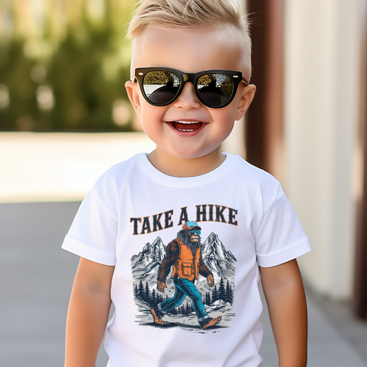 Take a Hike Bigfoot Outdoorsy Toddler Graphic Tee