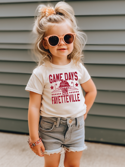 Game days in Fayetteville Toddler Graphic Tee