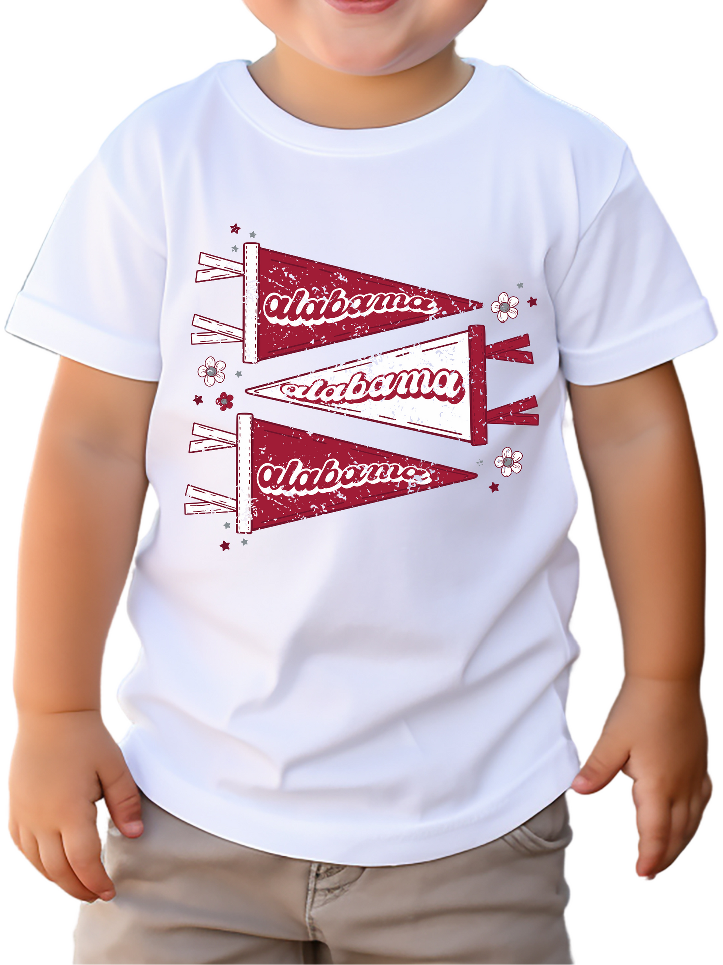 Alabama Pennant Distressed Toddler Graphic Tee