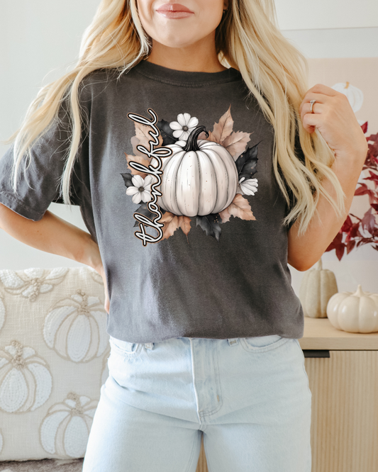 Thankful Pumpkin Adult Graphic Tee