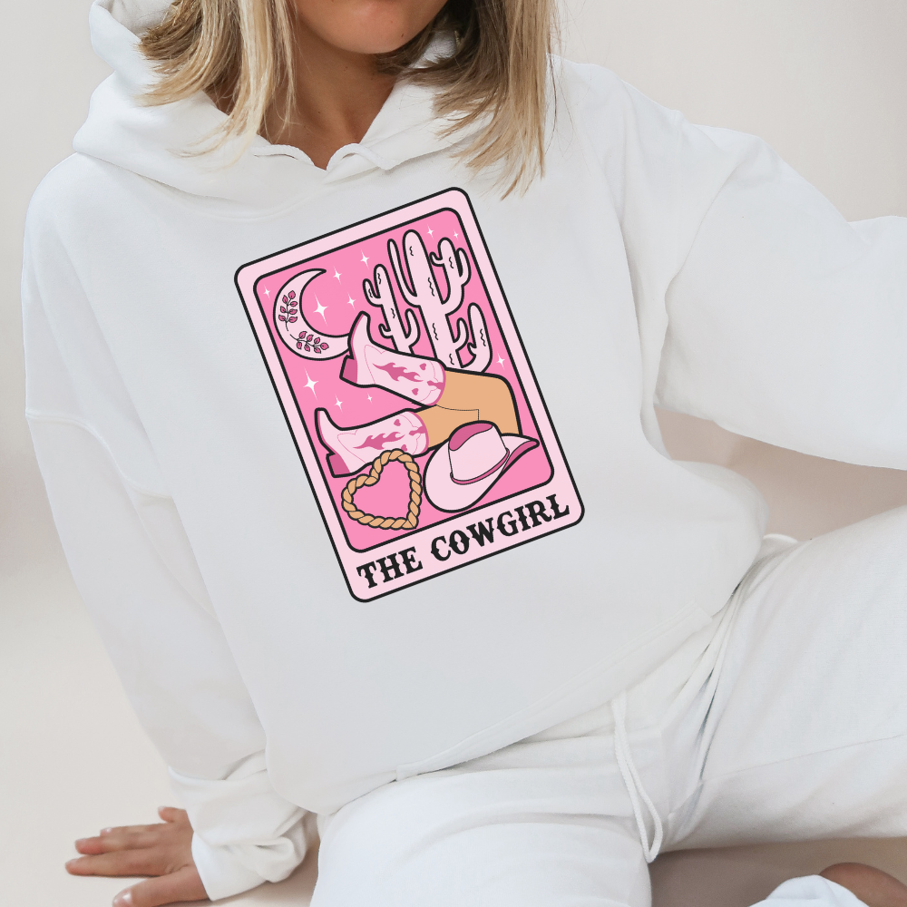 The Cowgirl Tarot Western Adult Graphic Hoodie