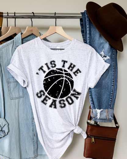 'Tis The Season Basketball Adult Graphic T-Shirt