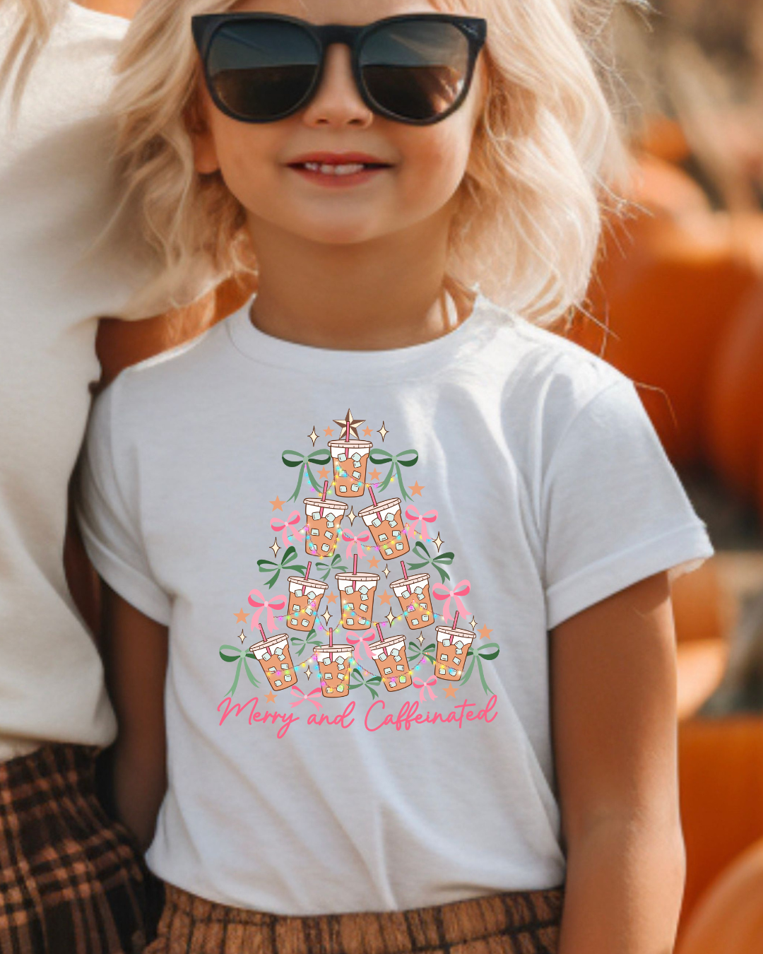 To Be Jolly & Caffeinated Christmas Toddler Graphic Tee