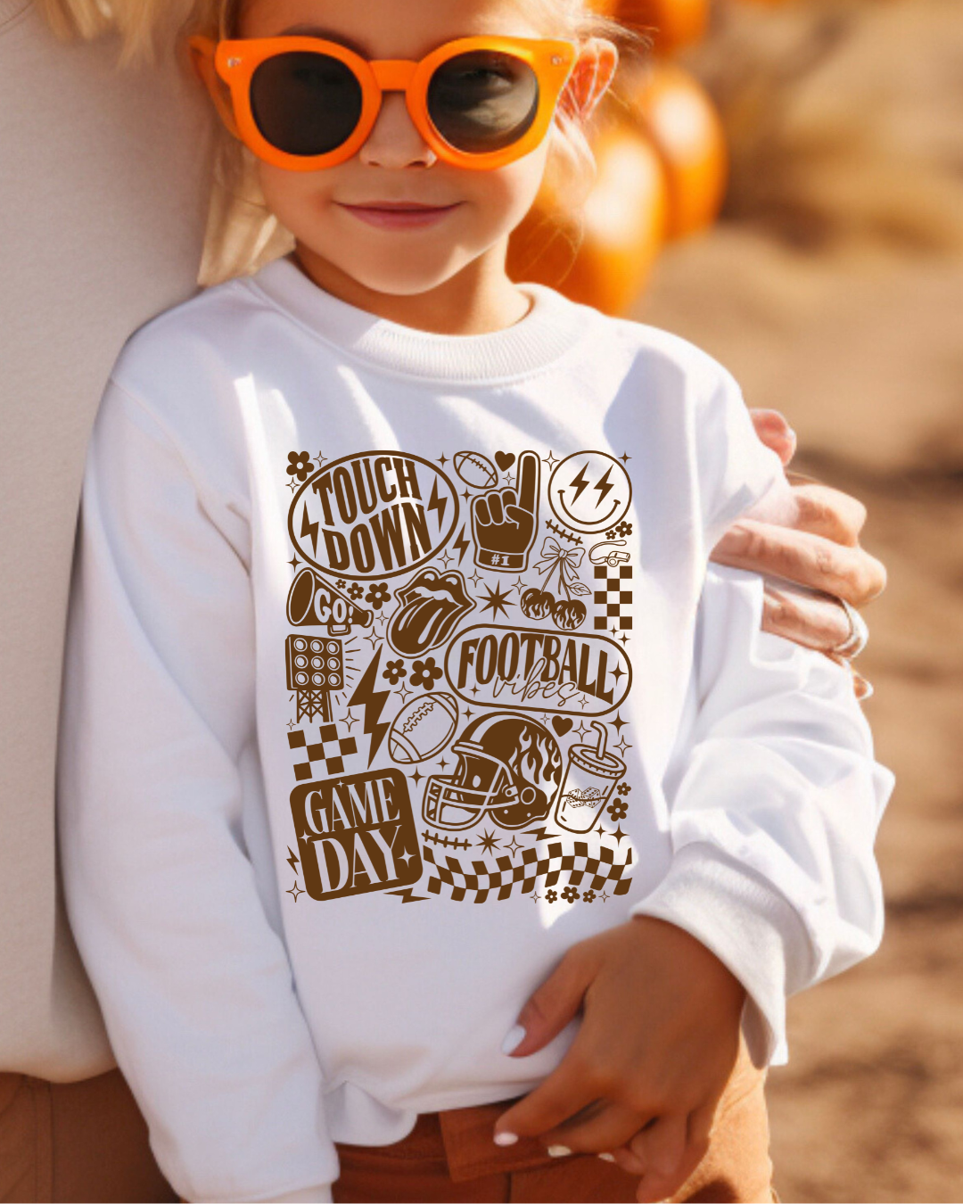 Everything Football Vintage Toddler Graphic Sweatshirt