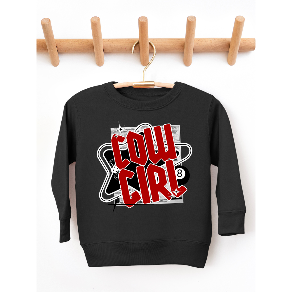 Y2K Cowgirl Western Toddler Graphic Sweatshirt