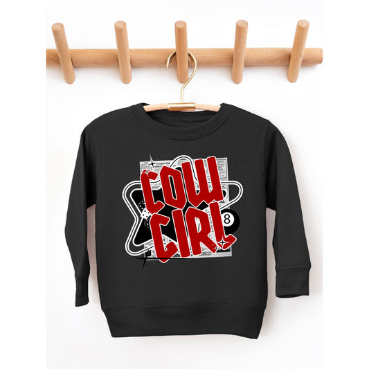 Y2K Cowgirl Western Toddler Graphic Sweatshirt