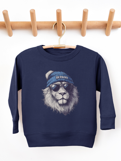 Detroit Lions Beanie Toddler Graphic Sweatshirt