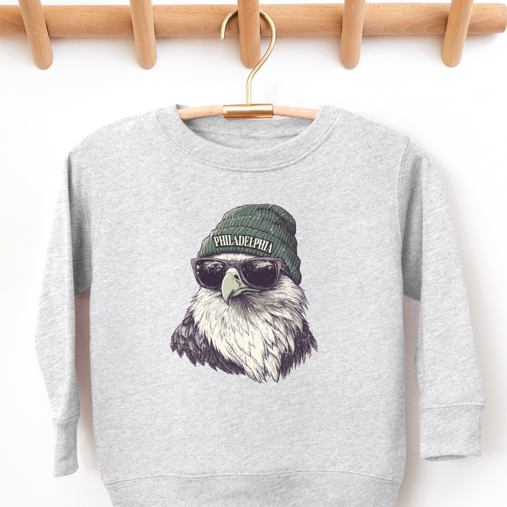 Philadelphia Eagles Beanie Toddler Graphic Sweatshirt