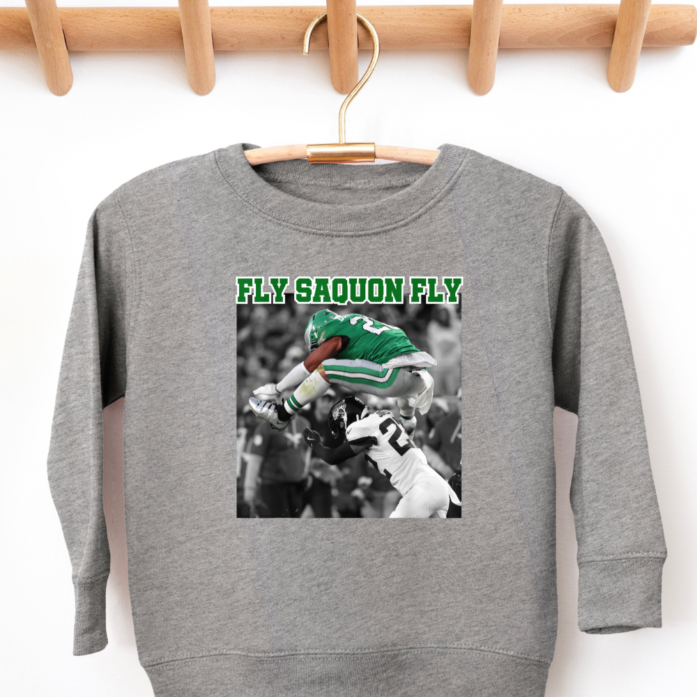 Fly Saquon Barkley Eagles Fly Toddler Graphic Sweatshirt