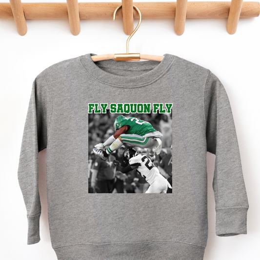 Fly Saquon Barkley Eagles Fly Toddler Graphic Sweatshirt