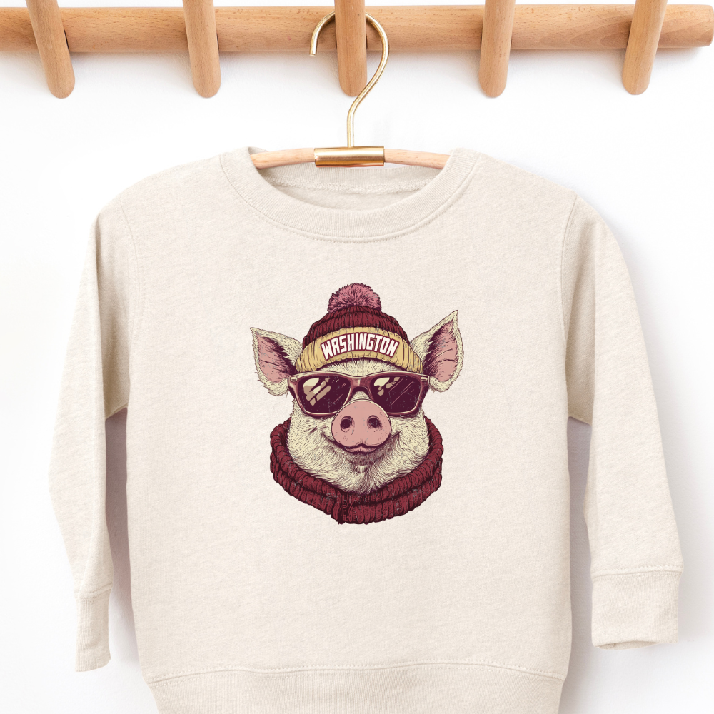 Washington Commanders Beanie Toddler Graphic Sweatshirt