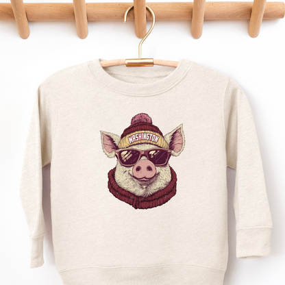 Washington Commanders Beanie Toddler Graphic Sweatshirt