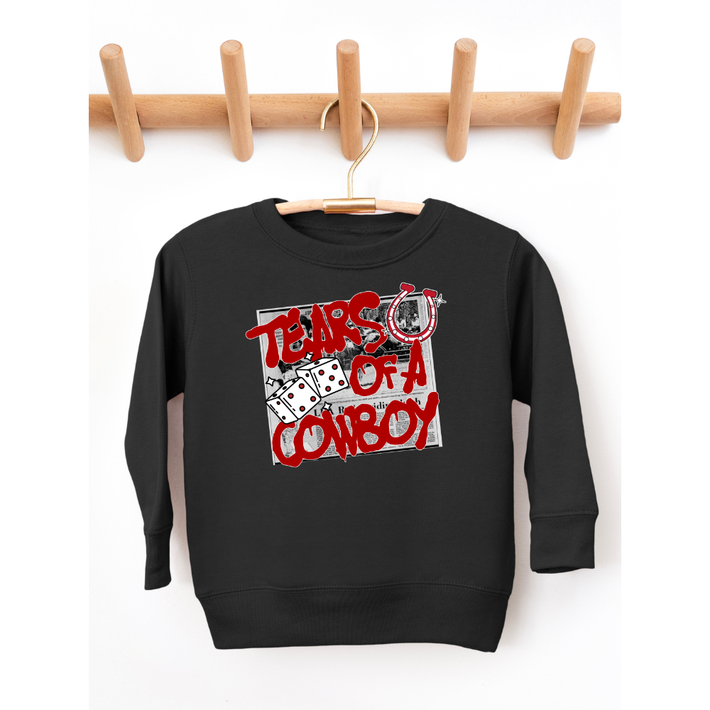Tears Of A Cowboy Western Toddler Graphic Sweatshirt