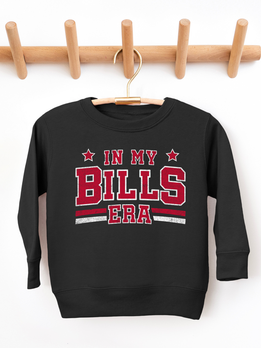 In My Bills Era Buffalo Bills Toddler Graphic Sweatshirt