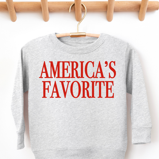 America’s Favorite Toddler Graphic Sweatshirt