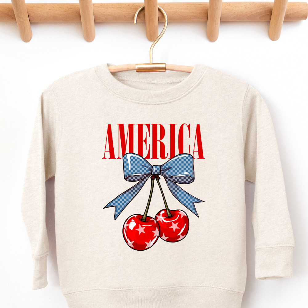 American Cherries Toddler Graphic Sweatshirt