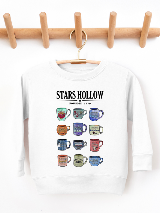 Stars Hallow Coffee Cups Gilmore Girls Toddler Graphic Sweatshirt