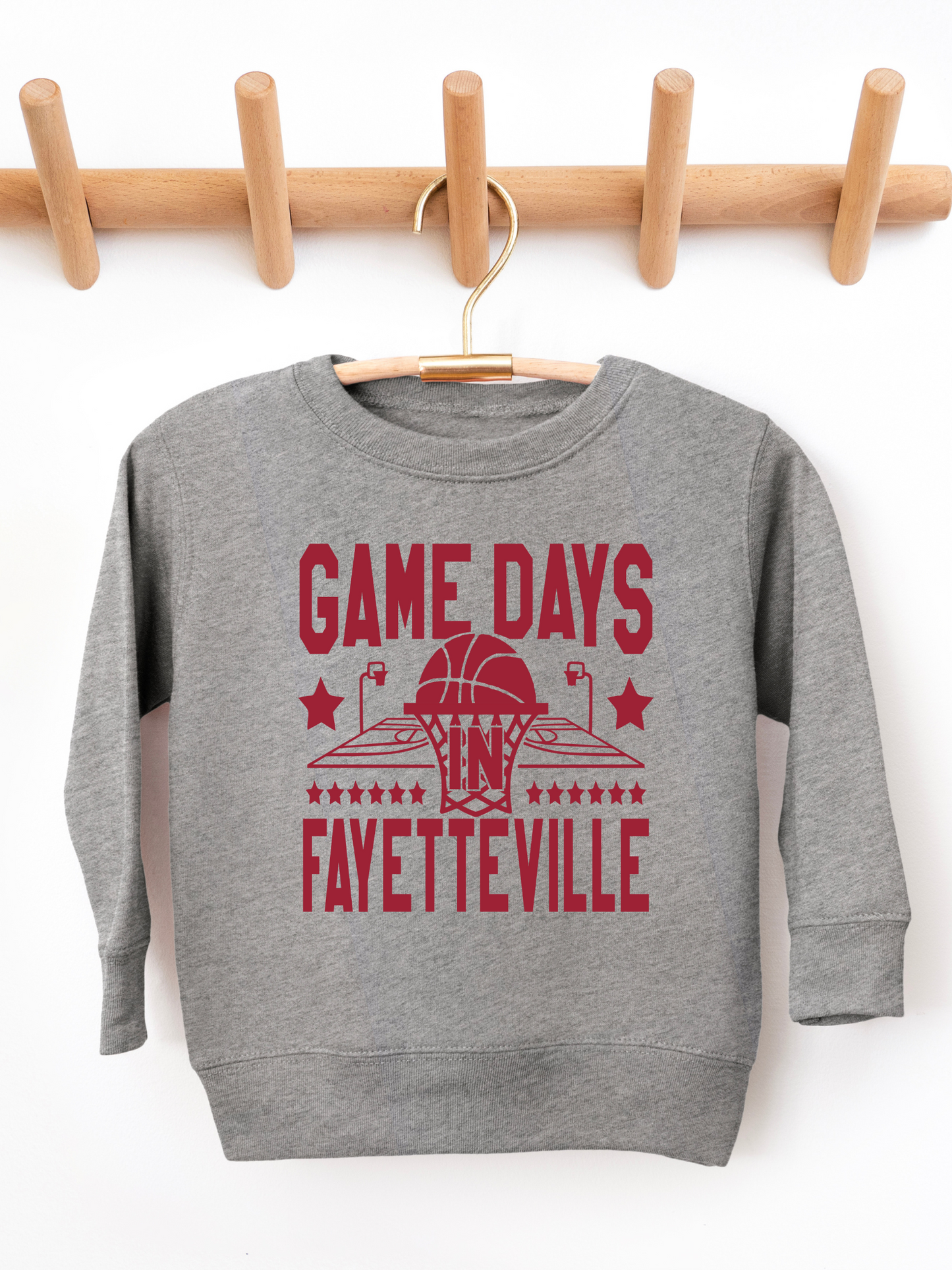 Game days in Fayetteville Toddler Graphic Sweatshirt